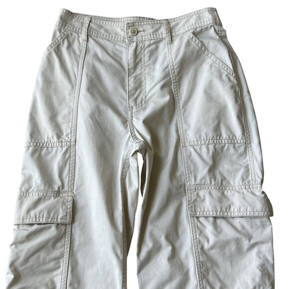 Vintage Abercrombie & Fitch Womens Y2K 27 US 4 Cream Utility Cargo Khaki Pants - Picture 3 of 14